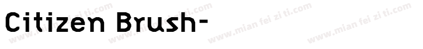 Citizen Brush字体转换